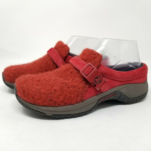 Merrell Encore Groove Wool Earth Red Mary Jane - Picture 2 of 8